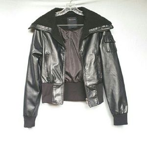 Therapy Faux Leather Jacket
